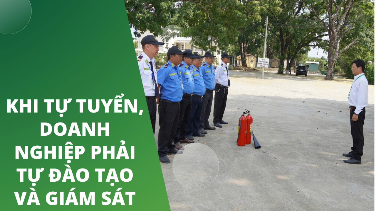 Khi tự tuyển, doanh nghiệp phải tự đào tạo và giám sát