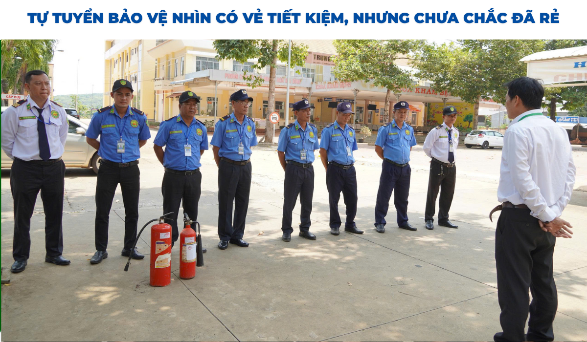 Tự tuyển bảo vệ nhìn có vẻ tiết kiệm, nhưng chưa chắc đã rẻ